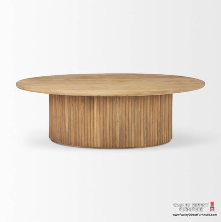 Terra Oval Coffee Table light brown (1 in stock)