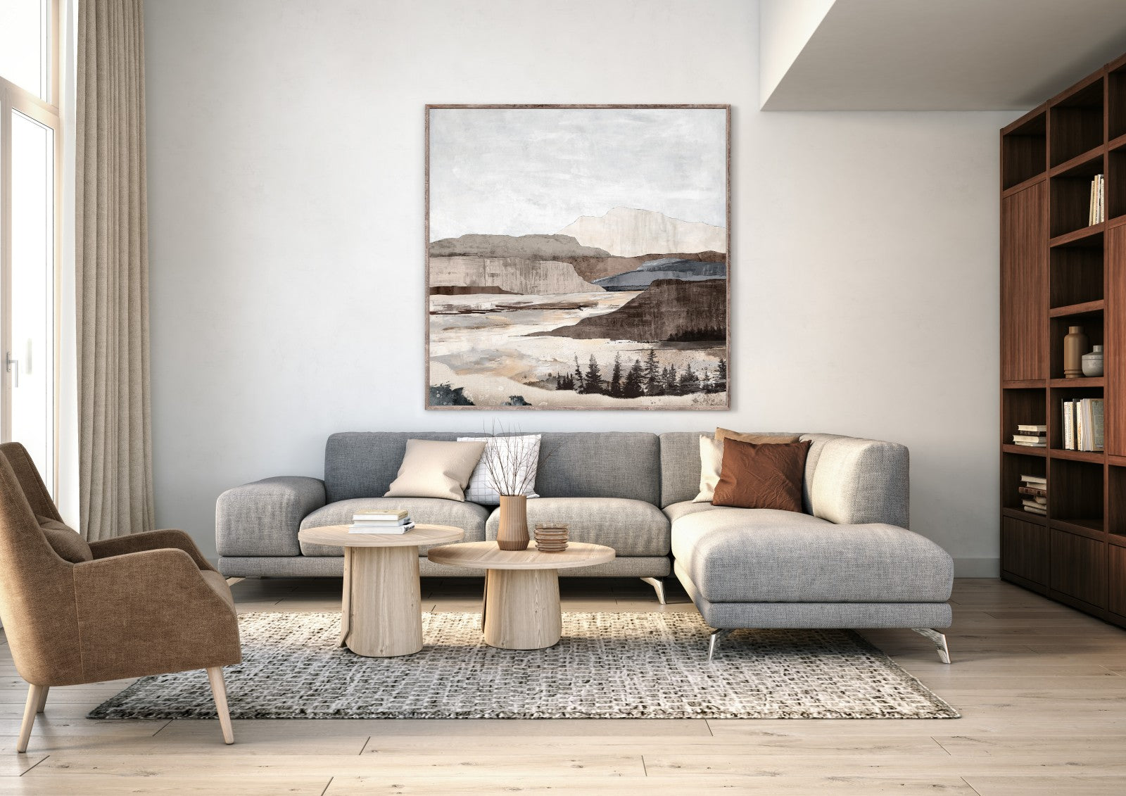 Art - Territory 1 Framed Canvas (1 in stock)