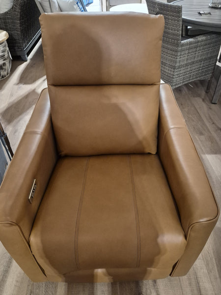 Thomas Gliding Recliner with Power Headrest and Battery Pack Cognac Leather (2 in stock)