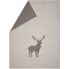 Austrian Luca Cotton Throw Grey Centered Deer (qty of 2 in stock)