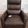 Tommy Swivel Recliner with Power Headrest and Battery Pack Brown Leather (1 in stock)