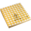 Vichy Jaune Dinner Size Paper Napkins ( 6 in stock)