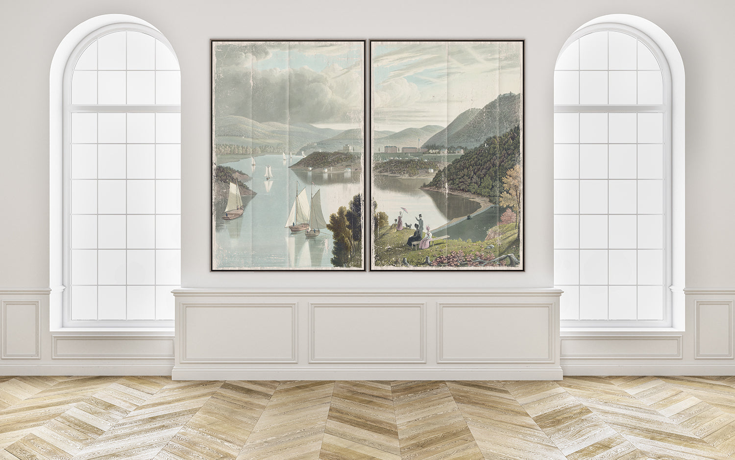 Washington Valley - West Point 1934 Diptych (1 in stock)