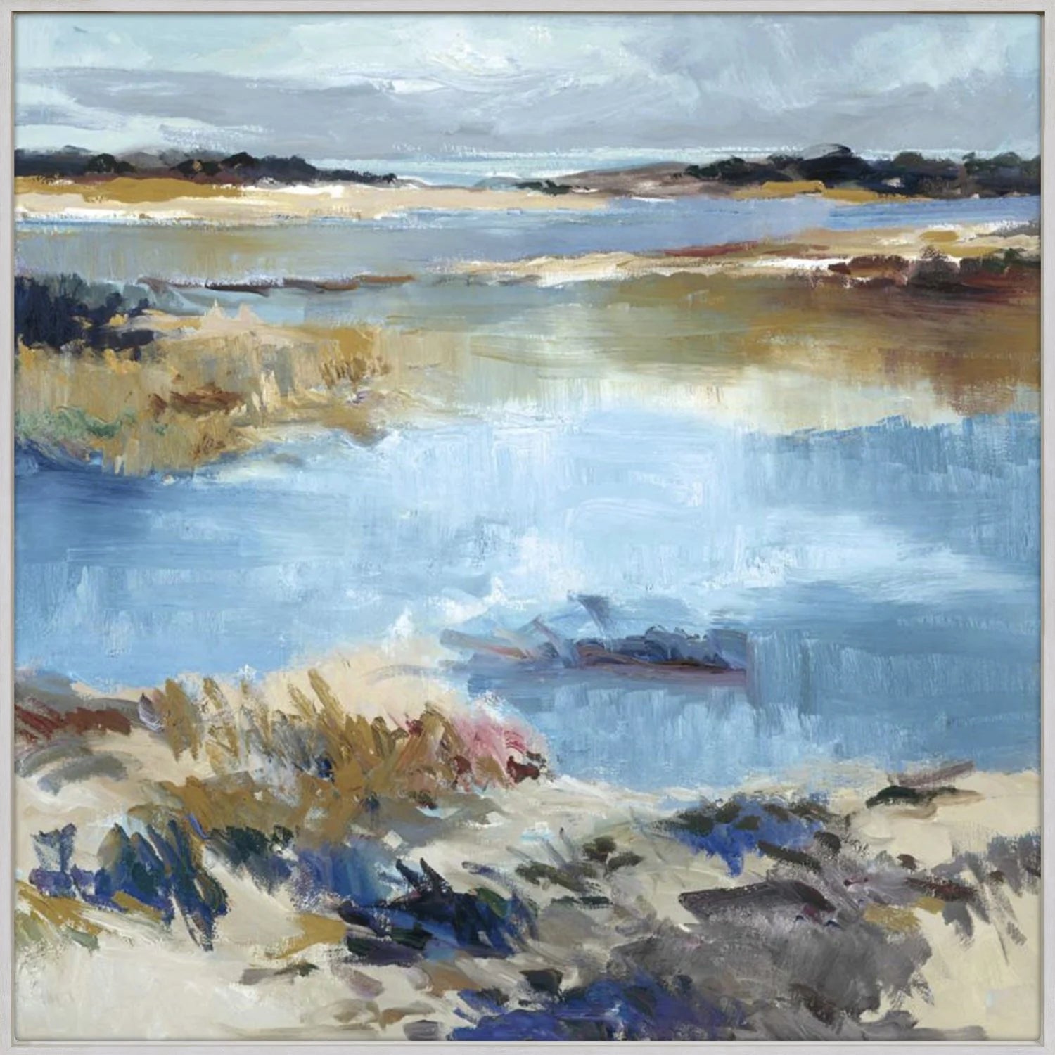 Water Way Gallery Framed Canvas