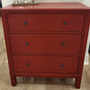 Westend 3 Drawer Dresser Scarlet Red (1 in stock)