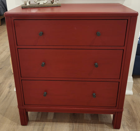 Westend 3 Drawer Dresser Scarlet Red (1 in stock)