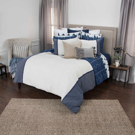 Wilmington Mills King Duvet Cover Indigo 3 piece set (1 set in stock)