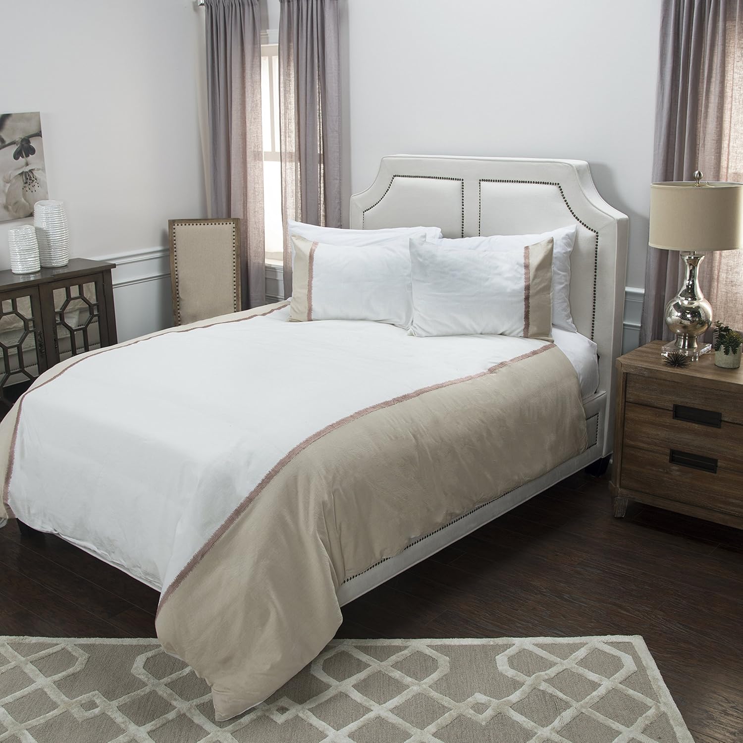 Wilmington Mills King Duvet Cover Natural 3 piece set (1 set in stock)