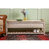 Wooden Front Door Bench white washed  (1 in stock)