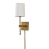 Wrap It Up Brass and Rattan 1 light Wall Sconce (2 in stock)