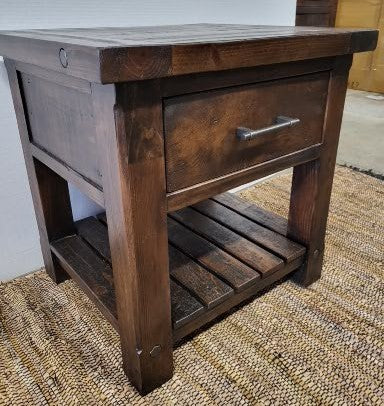 Rustic Irish Coast Wyatt Side Table Aged Sienna (4 in stock)