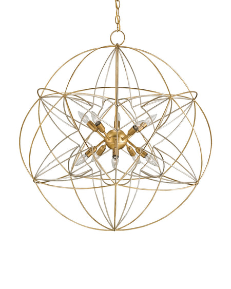 Zenda Gold Orb 8 Light Chandelier (2 in stock)