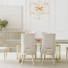 Zenda Gold Orb 8 Light Chandelier (2 in stock)