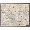 Esso - Muskoka Travel Map - 1949 framed with glass (2 in stock)