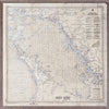 Georgian Bay - Nautical Chart framed with glass (1 in stock)