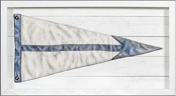 Yachting Burgee Blue Arrow Framed Art (2 in stock)