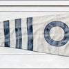 Yachting Burgee Blue Stripe Framed Art