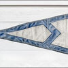 Yachting Burgee Blue Diamond Framed Art