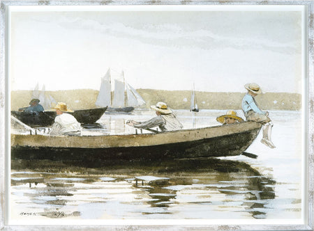 Art Homer - Boys in a Dory framed with glass (1 in stock)