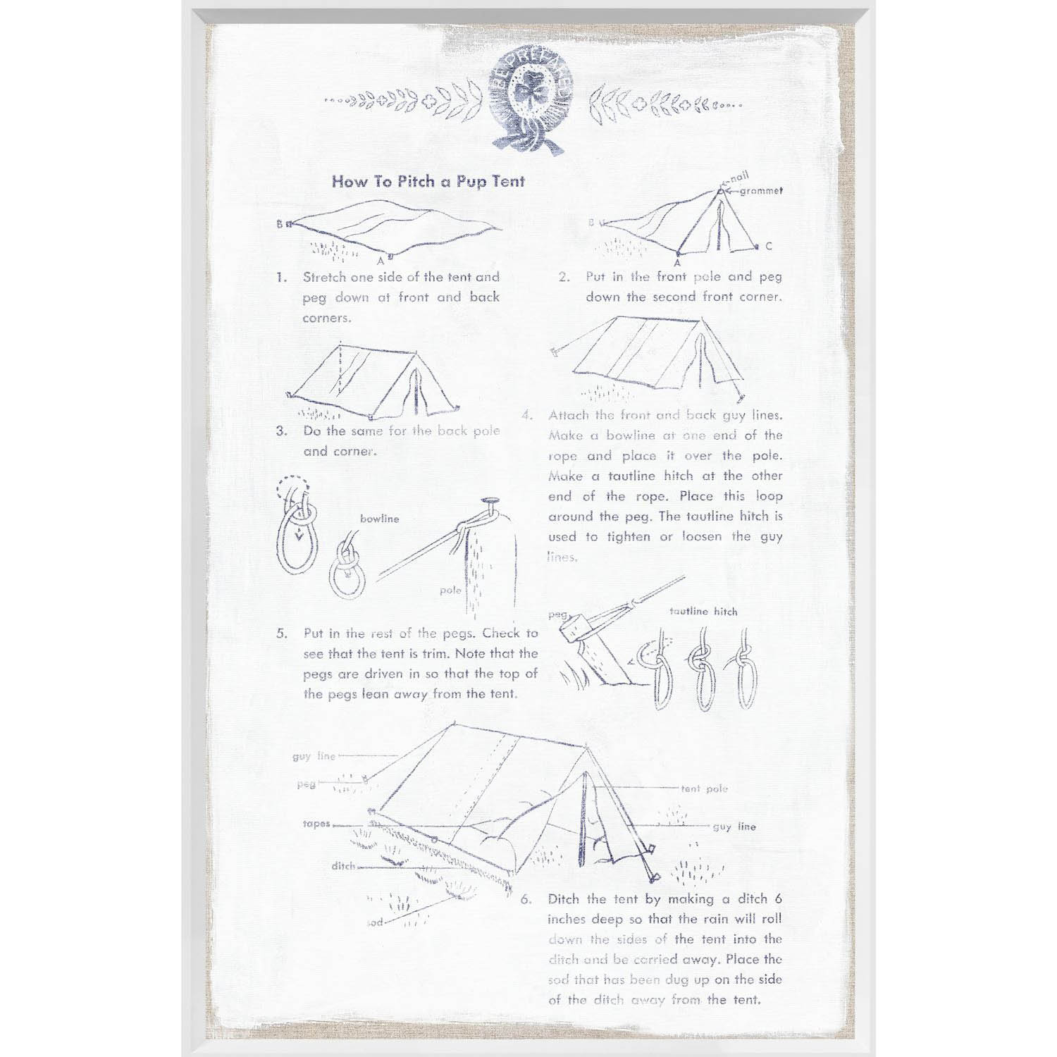 how to pitch a tent step by step Girl Scouts - How To Pitch A Pup Tent