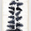 Frond 11 Cream and Indigo Framed Art with Glass