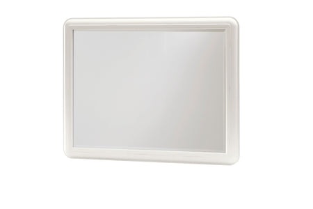classic white landscape mirror