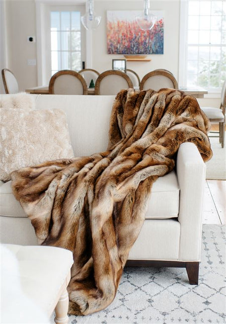 Luxury Faux Fur Throw Fisher (1 in stock)