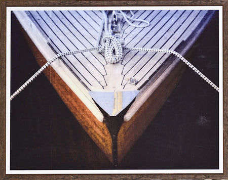 Bow Cleat framed with glass