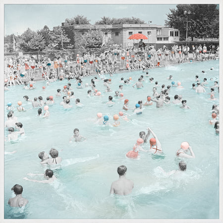 Art  - Summer Fun 11 1942 Large framed with glass