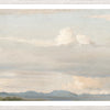 Art  - Cloud Study w Distant Mountains framed with glass (1 in stock)