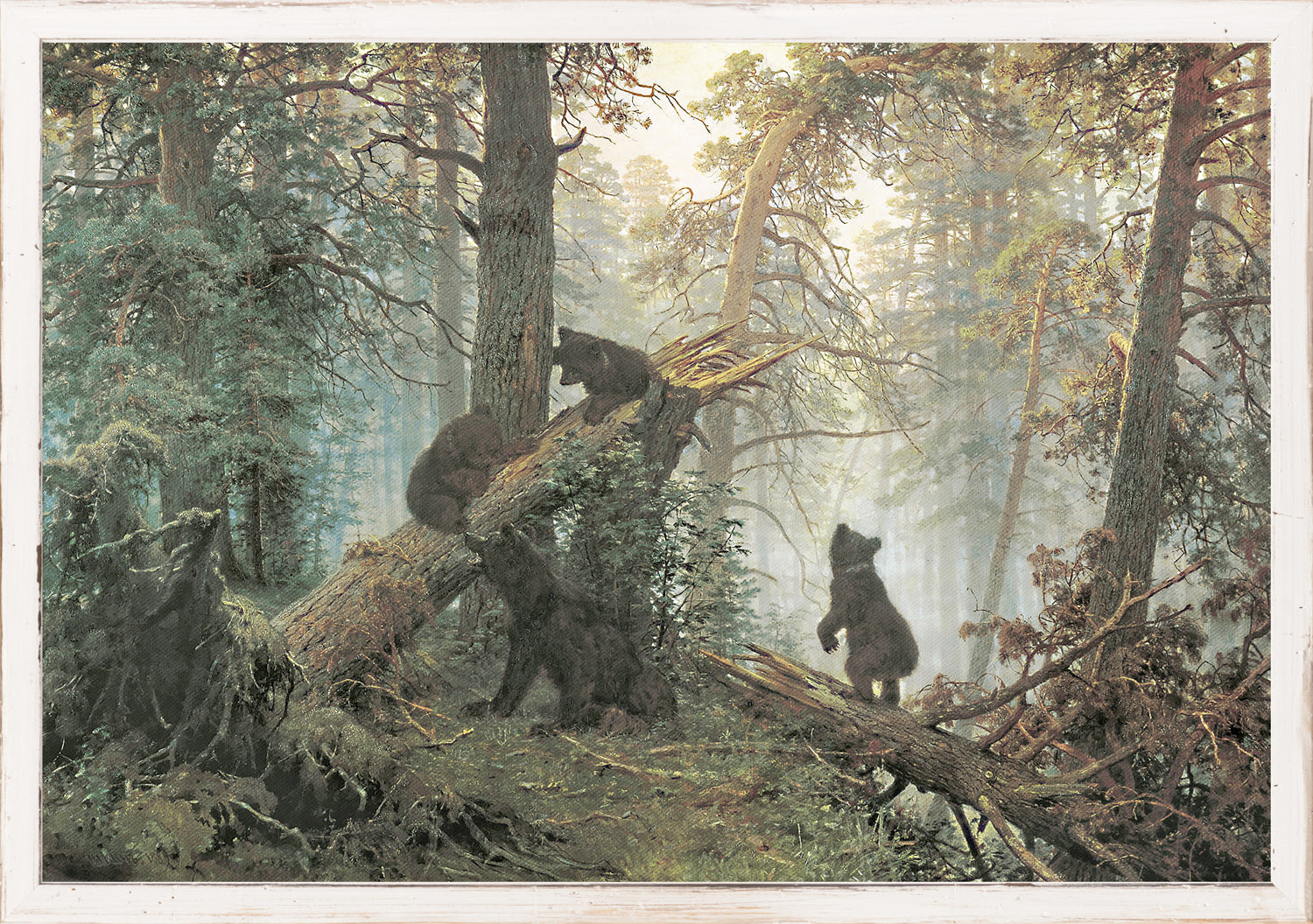 Art  - Morning In A Pine Forest C. 1889 Small Northern Collection Framed