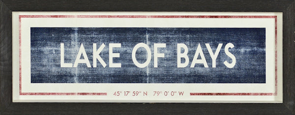 Lake of Bays Framed Art (qty of 2 in stock)