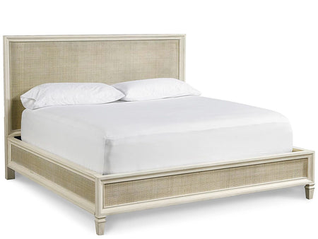 Summer Hill - Woven Accent King Bed Cotton Finish (2 in stock)