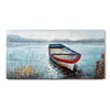 Boat On Lake Painting On Wood
