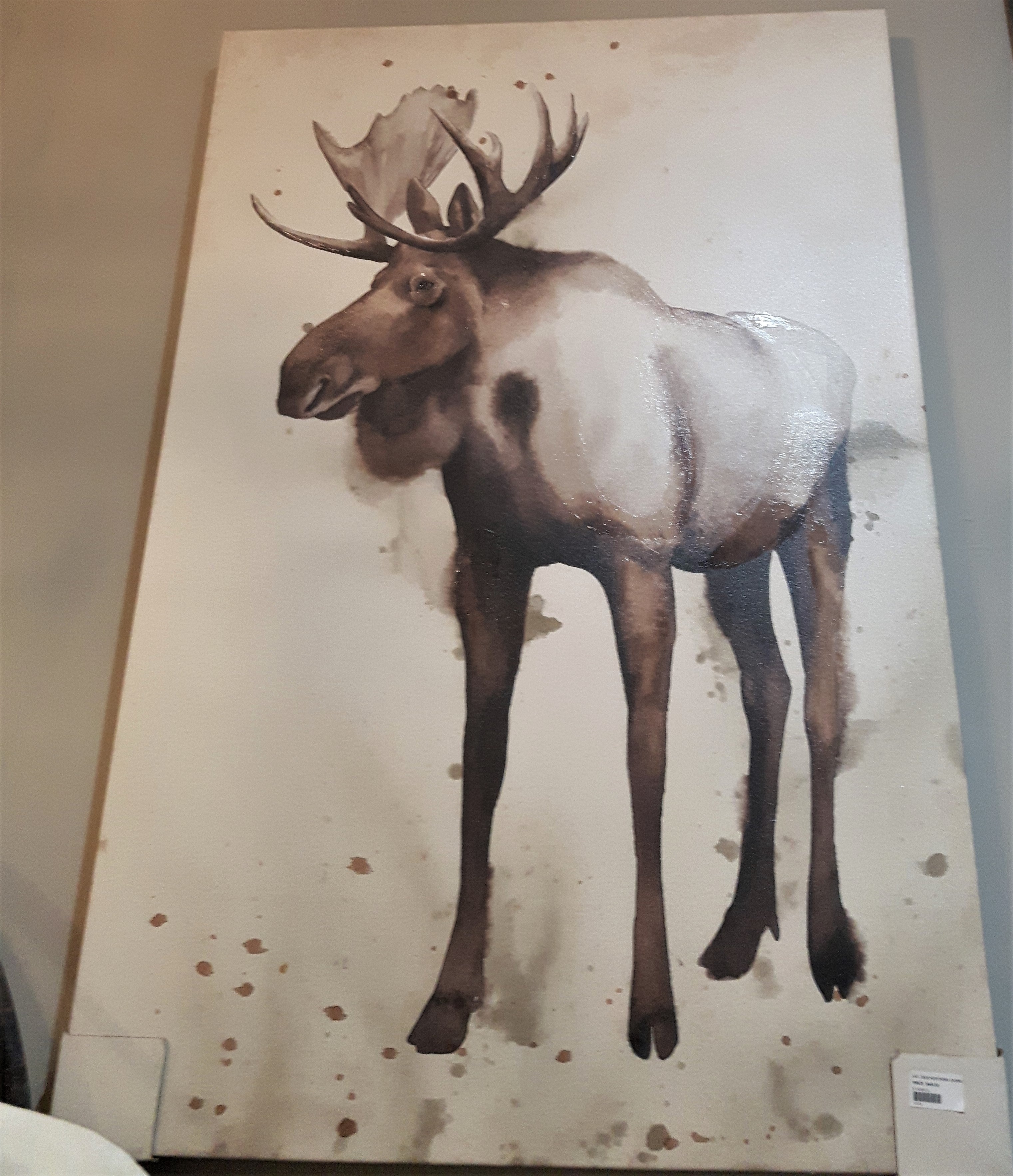 Minimalist Mariner Moose Canvas