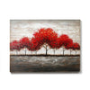 Red Maple Trees on Painted Wood (1 in stock)