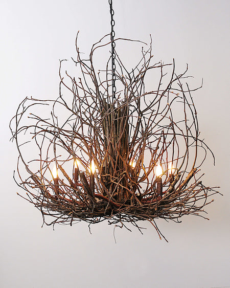 Wildwood Hickory Chandelier Natural 46"x 46" (1 in stock)