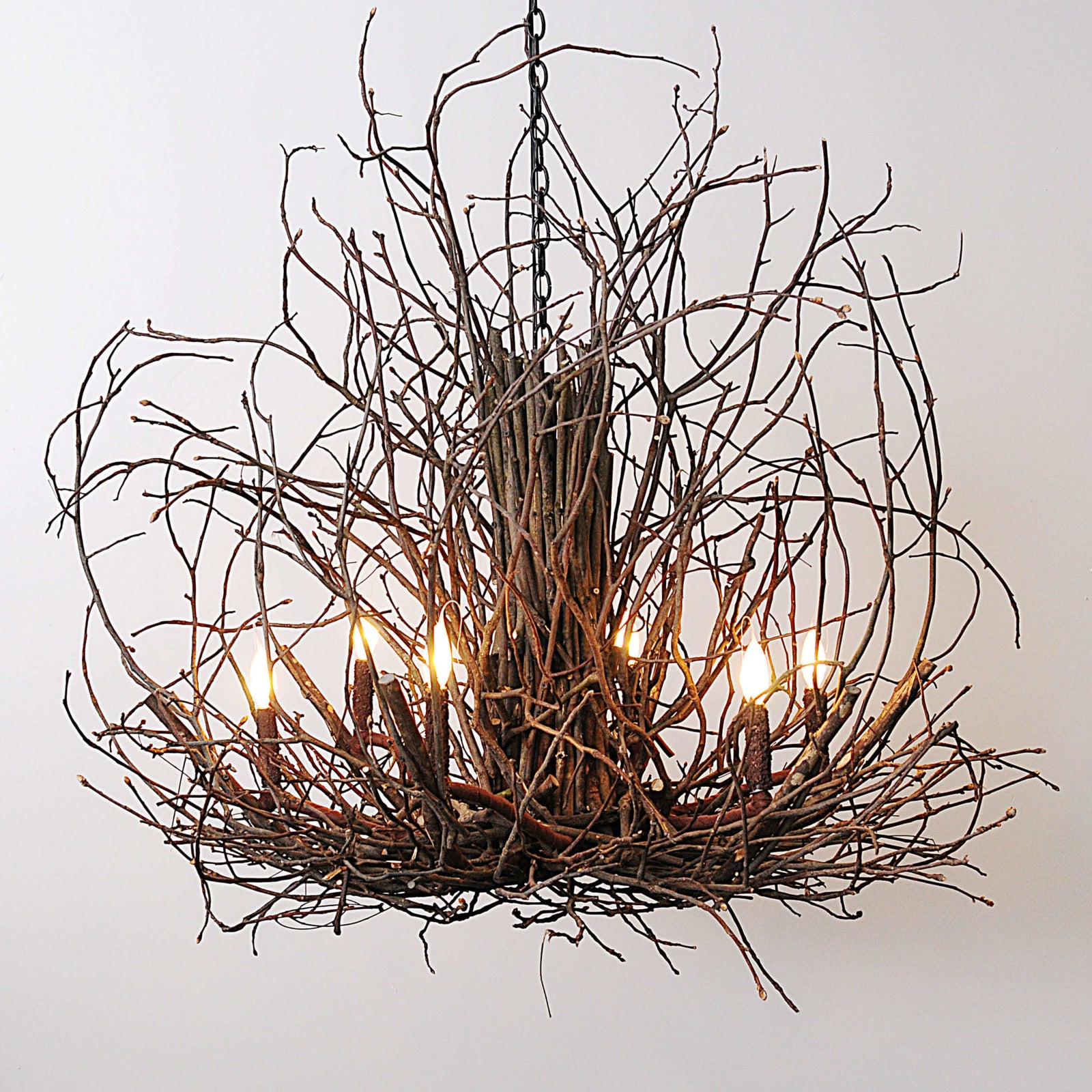 Wildwood Hickory Chandelier Natural 46"x 46" (1 in stock)