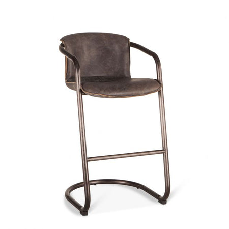 Aberdeen Leather Counter Stool Ebony (1 in stock)