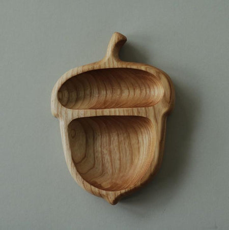 Wooden Acorn Shaped Dish (1 in stock)