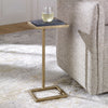 Aged Gold and Black Marble Martini Table (1 in stock)