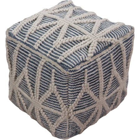 Ankara Wool and Cotton  Pouf 20"