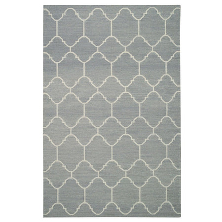 Arabesque Oslo Grey Flatwoven Wool Rug 5' x 8' (1 in stock)
