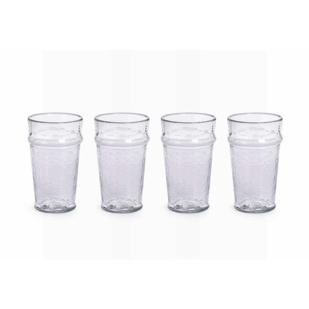 Artisan Glass Hammered Highball (qty of 4  in stock)