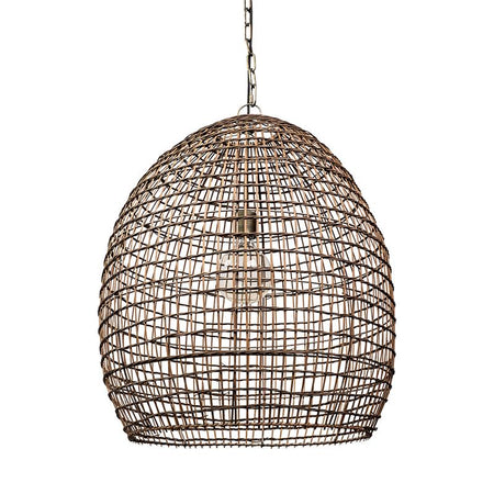 Aruba Brown Straw Orb Pendant (1 in stock)