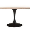 Aspen Oval Dining Table whitewash wood & Iron Base (1 in stock)