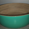 Turquoise Bamboo Salad Bowl (3 in stock)