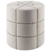 Beacon Cream Ottoman (2 in stock)