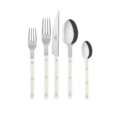 Sabre from Paris Bistrot Flatware 5 pc place setting Ivory (16 sets in stock)