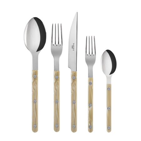 Sabre from Paris Bistrot Flatware 5 pc place setting Horn (15 in stock)